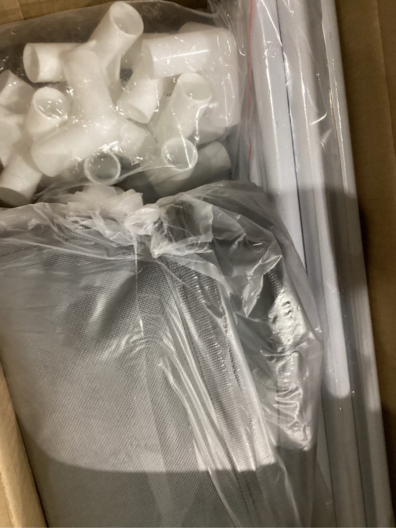 Condition photo showing New/Like New for 3D Printer Filament Storage Box with Thermo-Hygrometer - 2 Tiers Metal Filament Storage Rack with Cloth Cover,- 3D Filament Holder for Home, Office Workshop, Studio 20 Rolls - Grey