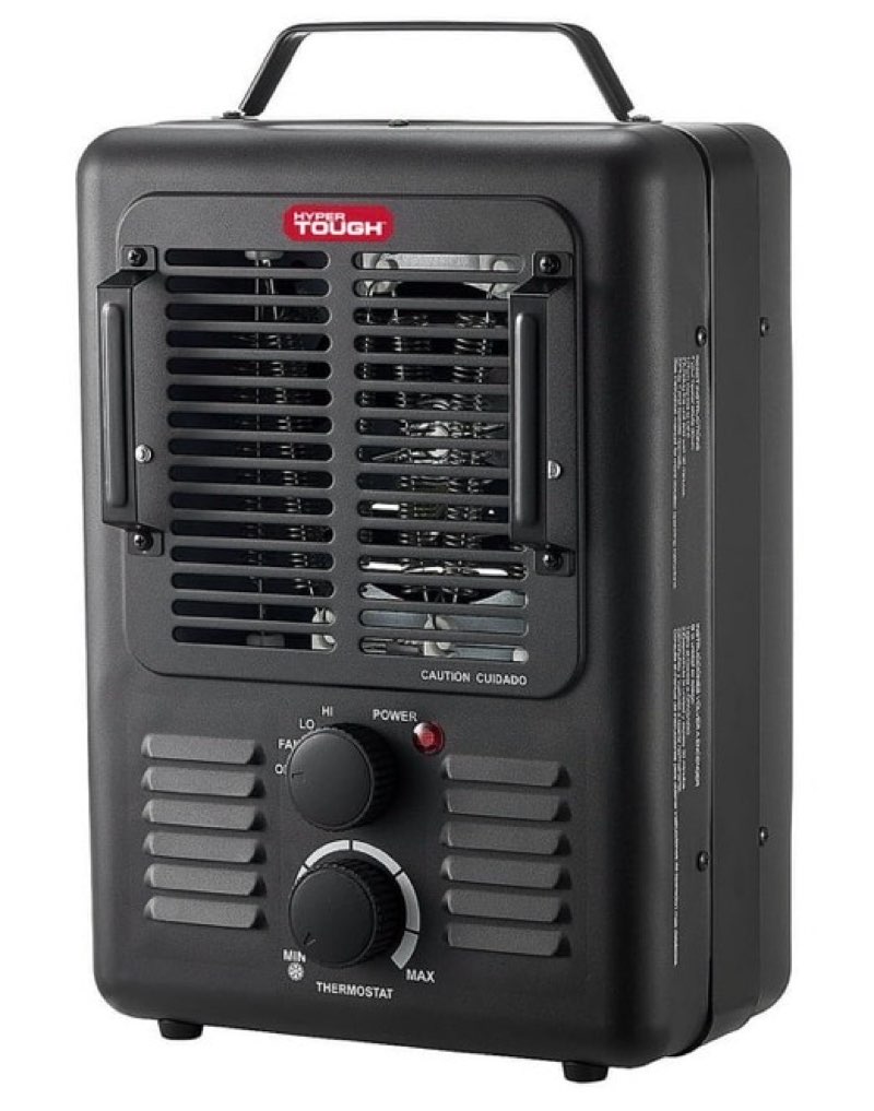 hyper tough new 1500w milkhouse utility heater