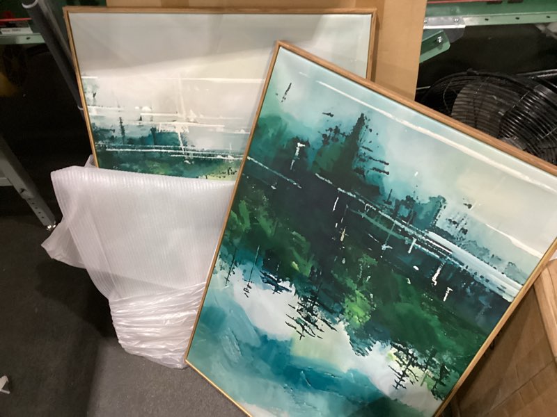 LHIUEM Large Abstract Colorful Mountain Framed Canvas Wall Art,Boho watercolor mountain Wall Decor, Nature Waterfall  Wall Painting,Bohemian Artwork for Living Room,Bedroom,Dining Room,Office -16\\\\\\\"x24\\\\\\\"x3 framed watercolor mountain  24\\\\\\\"L x 16\\\\\\\"W