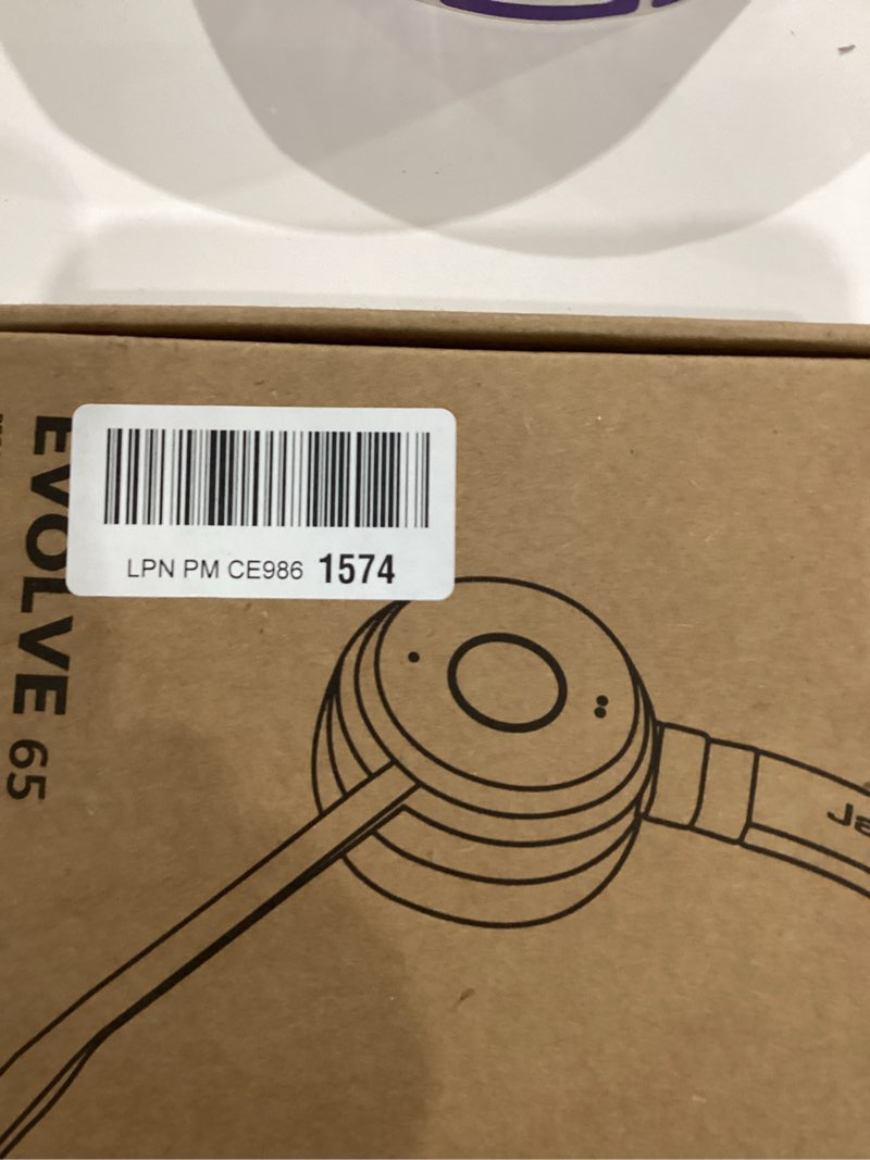 Condition photo showing New/Like New for Jabra Evolve 65 TE (Third Edition) Wireless Dual-Ear Headphones - Noise-Canceling Mic, 16 hrs Battery Life, Dual Connectivity, MS Teams Certified, Supports Other Platforms, Black