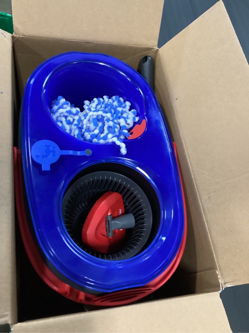 Condition photo showing New/Like New for o-cedar easywring rinse clean 12 in. w spin mop with bucket