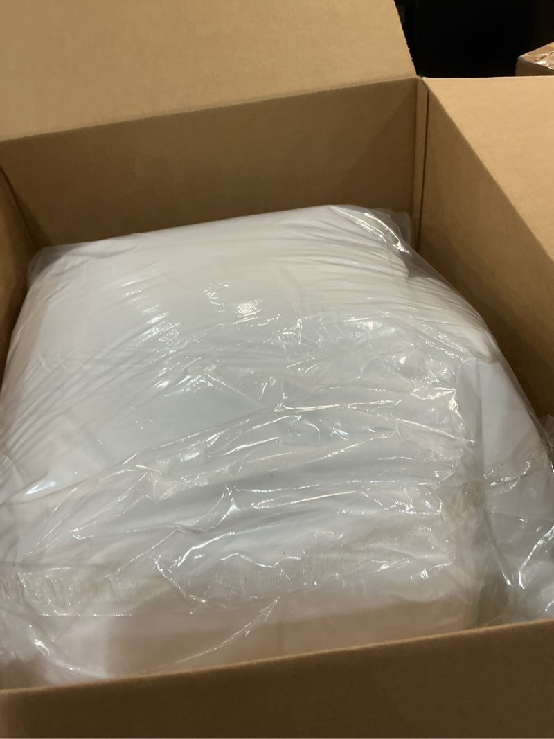 Condition photo showing Good Condition for Bedsure White Duvet Cover King Size - 3 Pieces Prewashed Cotton-Like Polyester Extra Soft Bedding Set, Includes 1 Duvet Cover 104x90 Inches with Zipper Closure & 2 Pillow Shams, Comforter Not Included 00 - White (No Comforter) King (104" x 90")