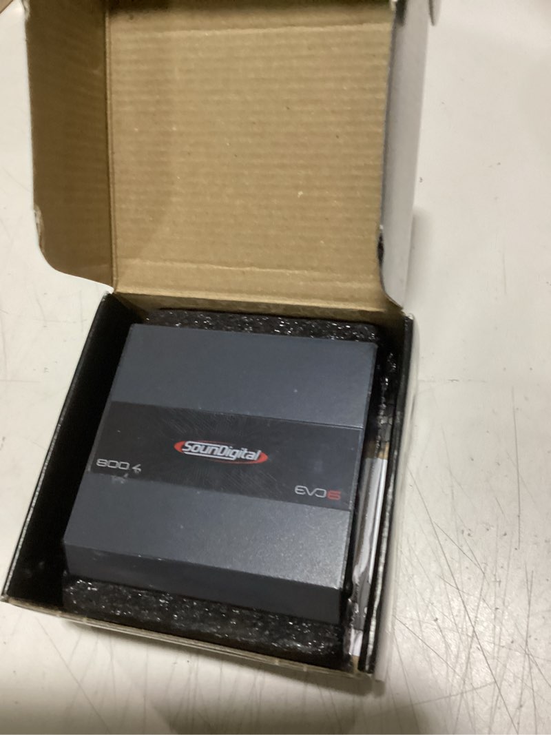 Condition photo showing Good Condition for soundigital - car full range amplifier 800 - 4 channels 800 watts rms 4 ohm - compact size - professional quality - 2025 best performance award