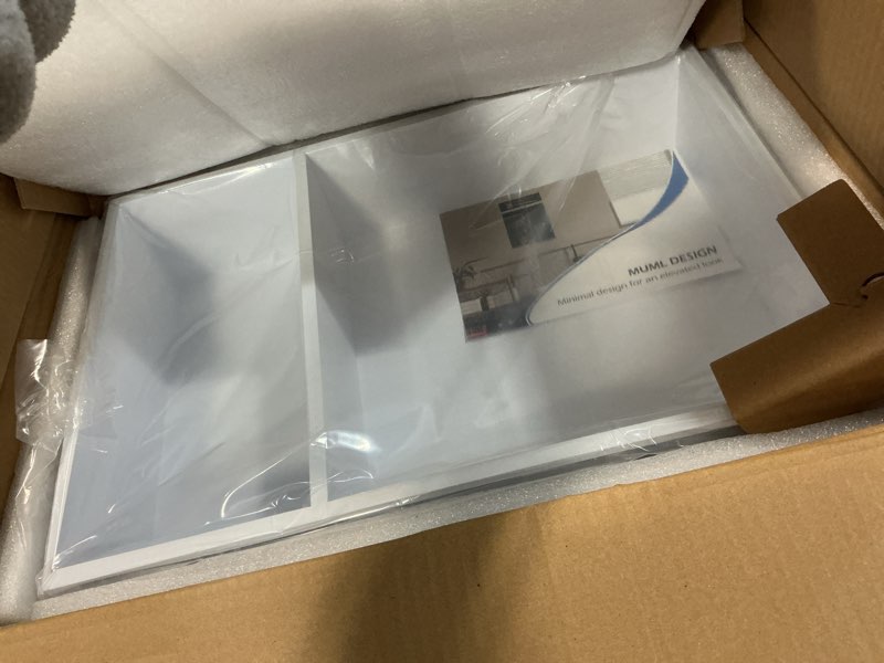 Condition photo showing New/Like New for 12x19 Medicine Cabinet Recessed, Medicine Cabinet Without Mirror, 304 Stainless Steel Medicine Wall Niche with Double Shelves, Matte White