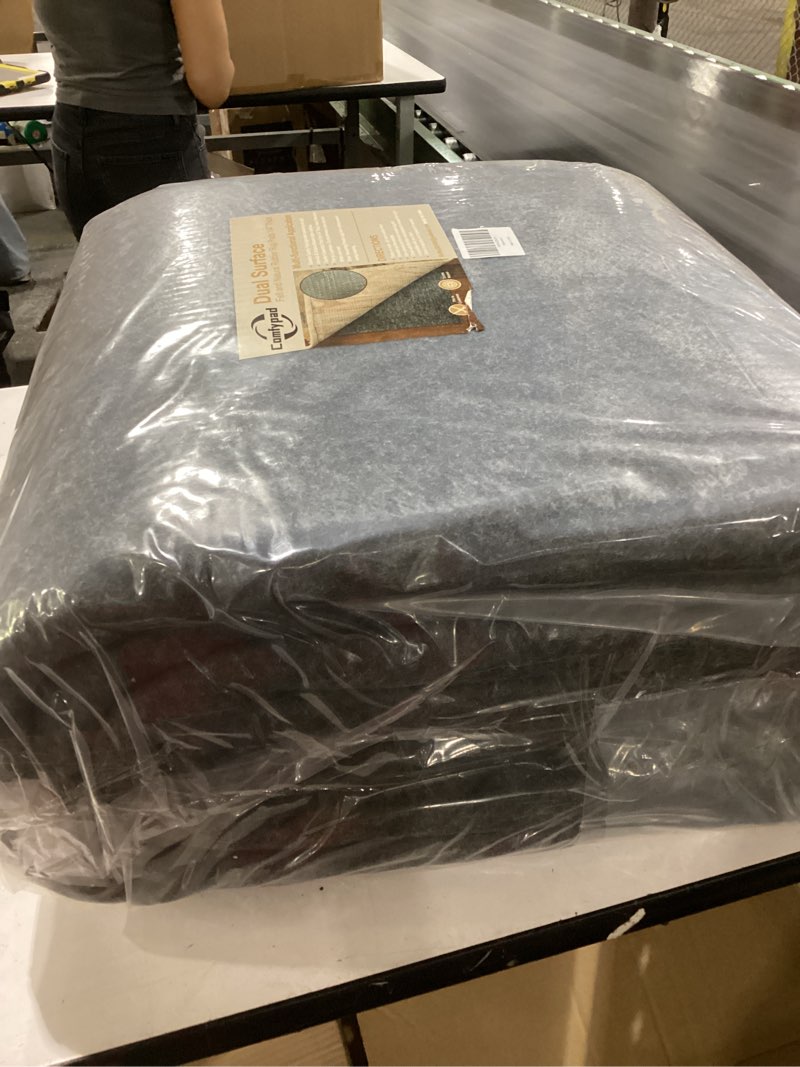 Condition photo showing New/Like New for felt rug pad, 9 x 12 ft rubber non-slip rug pad gripper, keep rugs secure and in place, extra strong under carpet mat cushion - for all floors 9 x 12 ft (rectangular)