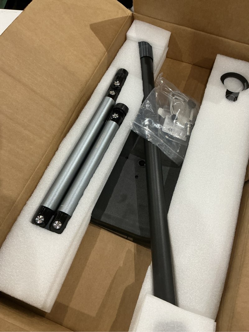 Condition photo showing As Is for telesin° magnetic phone tablet floor stand, aluminum alloy phone holder stand for video recording, overhead bed/sofa phone mount height adjustable ultra stable base for magsafe/iphone/android/ipad