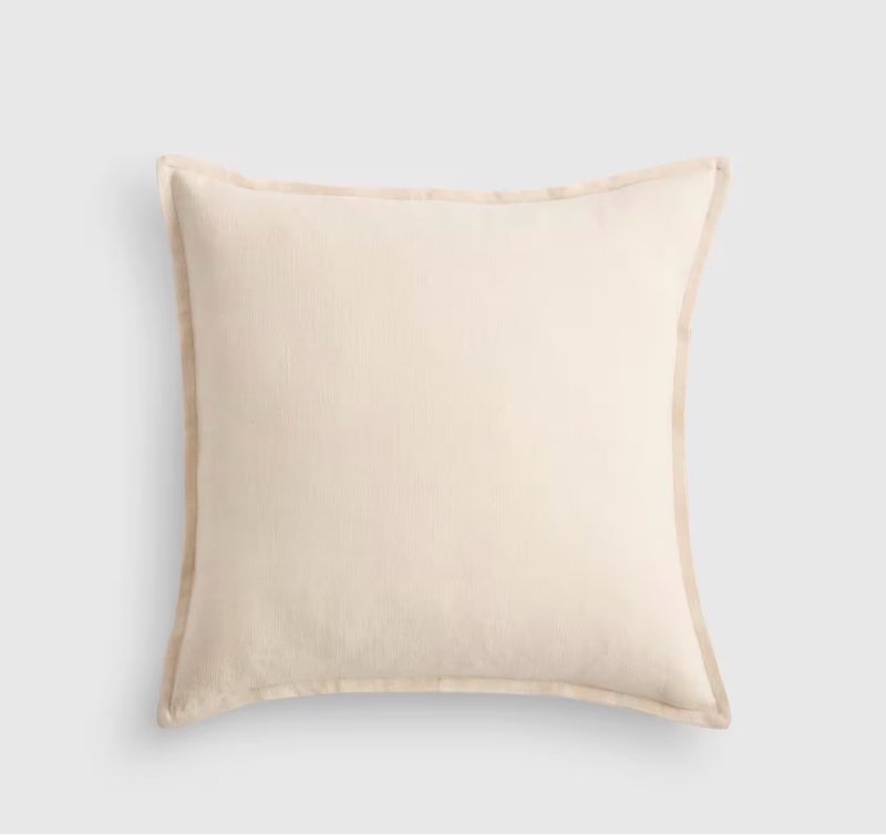 quince european linen flange edge pillow cover 22”x22” natural
