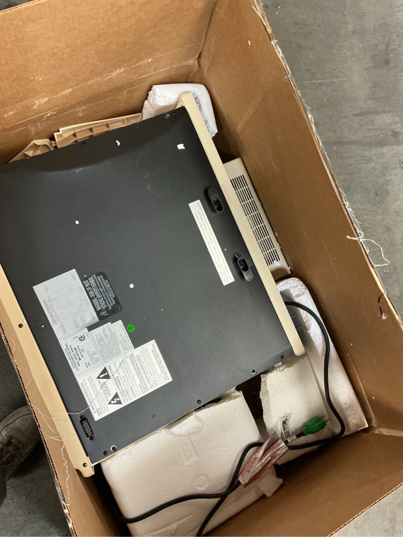 Condition photo showing As Is for duraflame Infrared Quartz Electric Fireplace Stove Heater, Cream