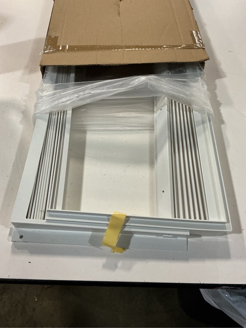 Condition photo showing Good Condition for window ac side panel with frame set,air conditioner accordion filler curtain replacement for window ac units,fits most 15,000 btu units,white,2 pack