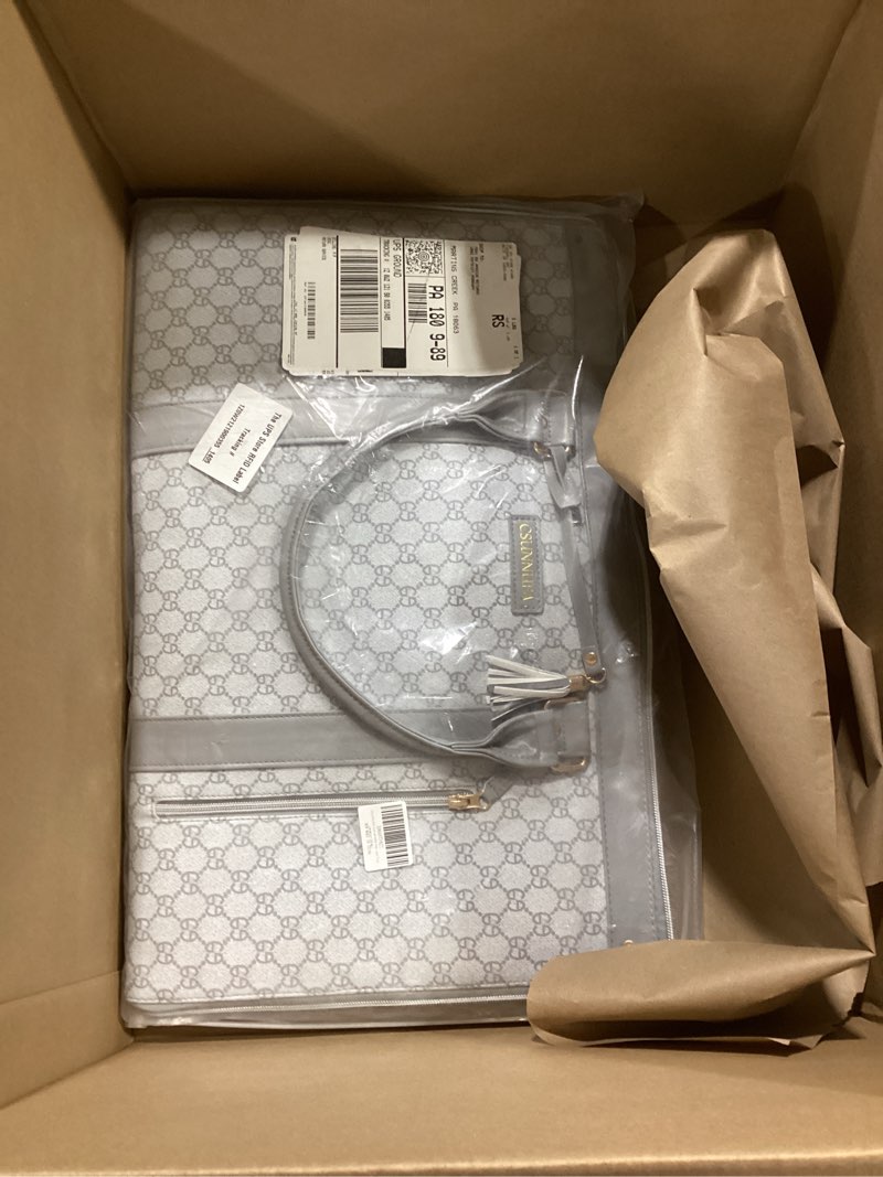 Condition photo showing Good Condition for Convertible Garment Bag for Travel, Carry on Garment Duffel Bags with Shoe Pouch Weekender Bag for Men Women 2 in 1 Hanging Suitcase Suit Travel Bags for Business Trip, Vacation (Gray)