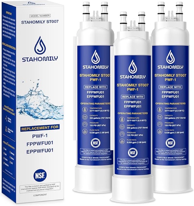 fppwfu01 water filter replacement for frigidaire, compatible with frigidaire purepour pwf-1, eppwfu0