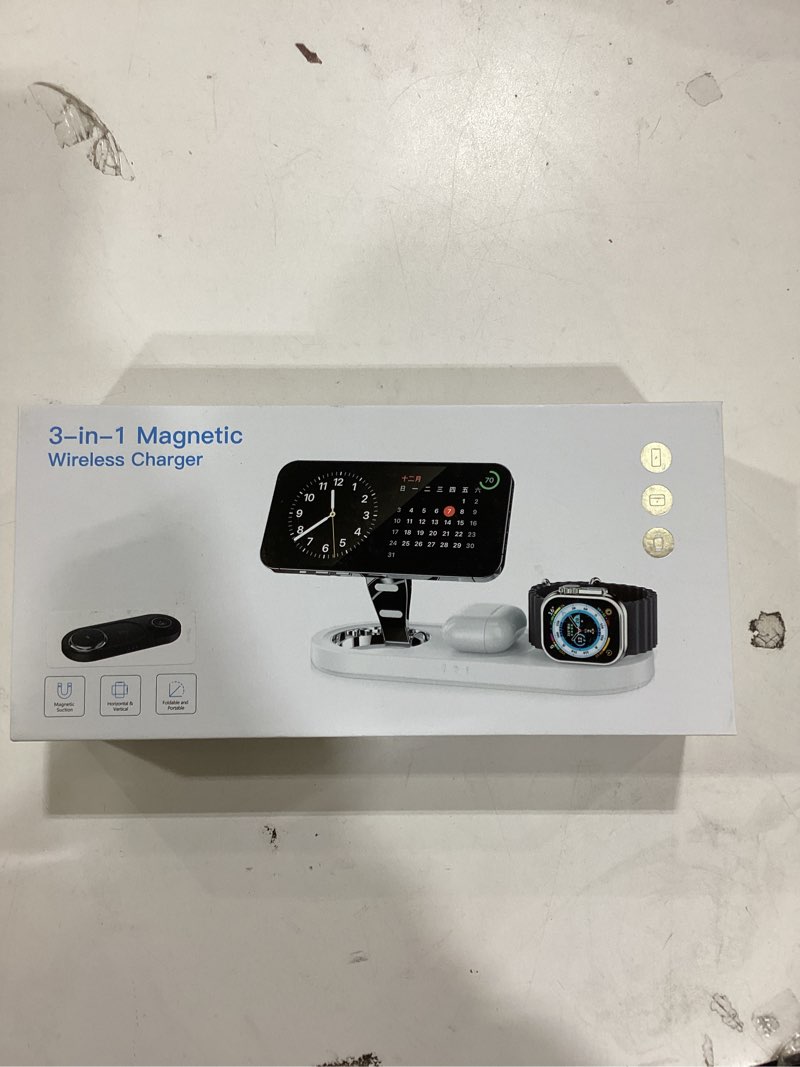 Condition photo showing New/Like New for 3 in 1 magnetic wireless charger