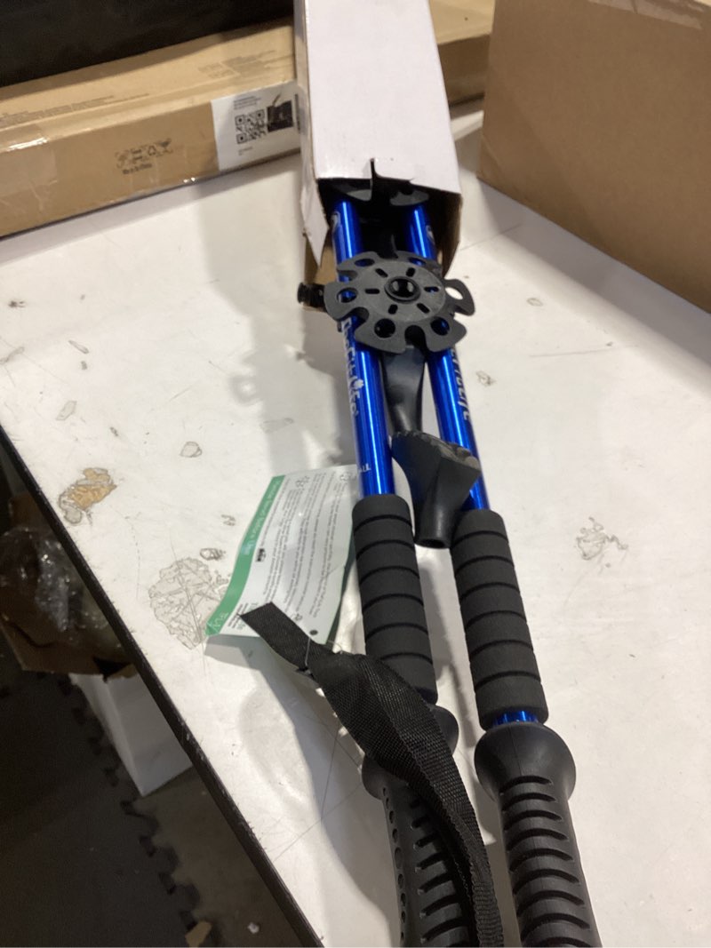 Condition photo showing Good Condition for TheFitLife Nordic Walking Trekking Poles - 2 Sticks with Anti-Shock and Quick Lock System, Telescopic, Collapsible, Ultralight for Hiking, Camping, Mountaining, Backpacking, Walking, Trekking Blue