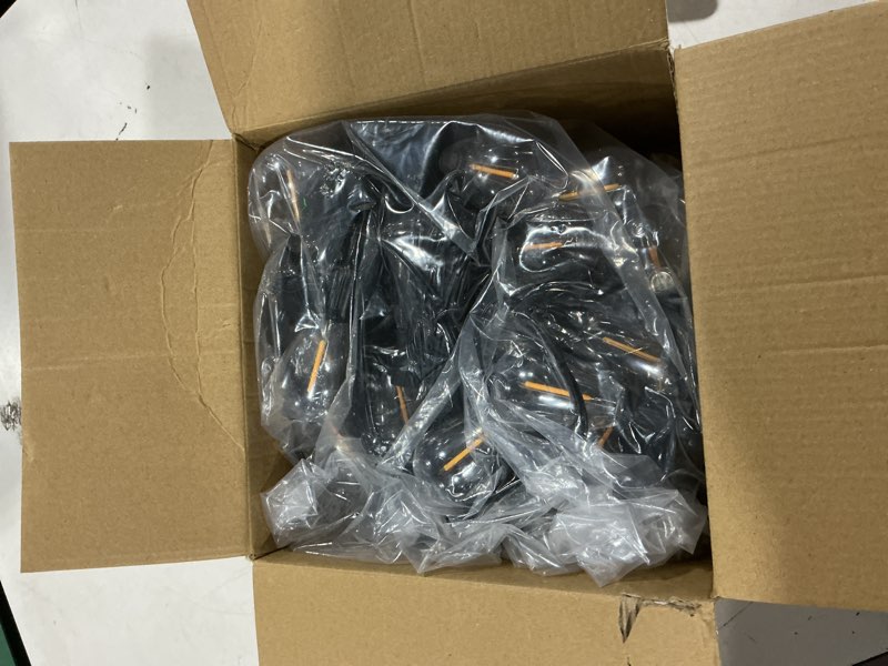 Condition photo showing Good Condition for 100ft led outdoor string lights with remote, one continuous strand patio lights with 35+1 shatterproof s11 bulbs, dimmable 2200k warm white, timer & 3 modes, low voltage for backyard garden warm yellow-2200k 100ft