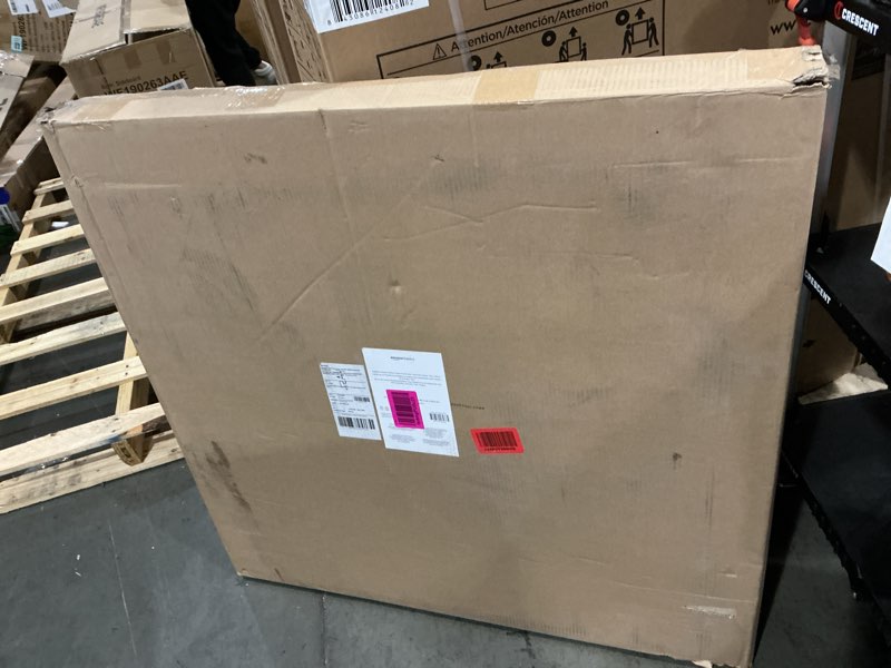 Condition photo showing New/Like New for Amazon Basics Bed Frame with Storage, Foldable Metal Platform, Sturdy Steel, No Box Spring Needed, 14-inch High, Tool-Free Setup, Twin Size, Black