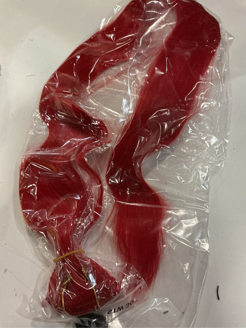 Condition photo showing Good Condition for red straight clip in hair extensions,12 inch soft real human hair,burgundy straight clip ins 120g 7pcs per,brazilian remy wine red human hair extensions. cp-pure red-s(new) 12 inch