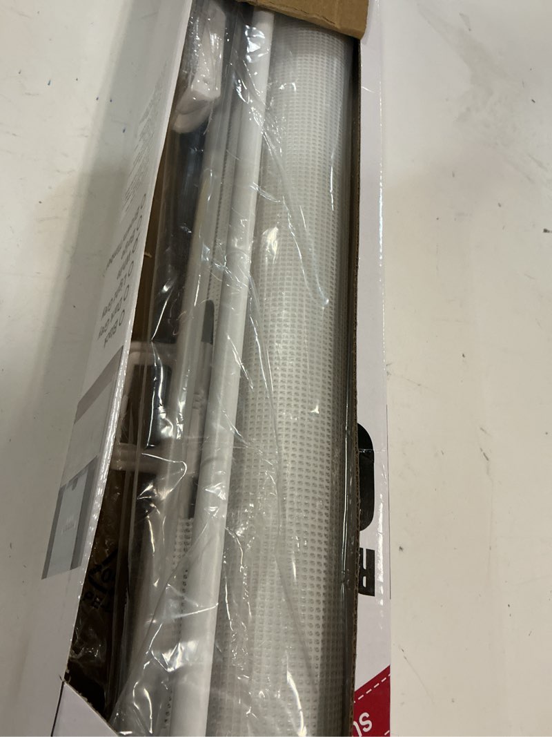 Condition photo showing New/Like New for Reinforced 96" Wide Retractable Baby Gates Extra Wide Dog Gate with Support Rods - Prevent Crawling Under, Retractable Dog Gate Indoor Outdoor Retractable Gate Wide Baby Gates for Large Openings,White White (33" Tall x 96" Wide)