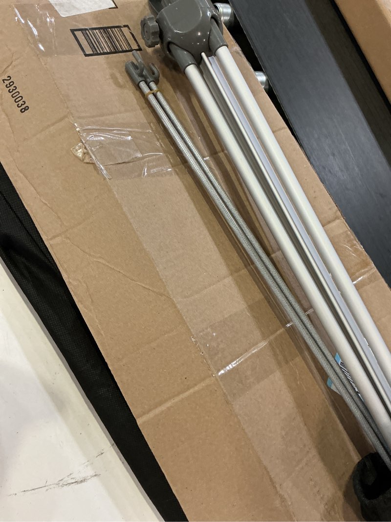 Condition photo showing As Is for 2 pack adjustable x banner stand fit banner 23 x 63 to 32 x 71 inch, retractable banner display holder with protable travel bag for trade show, exhibition, event, birthday & party