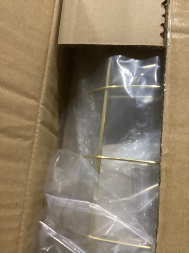 Condition photo showing New/Like New for NearMoon Toilet Paper Organizer Stand, Free Standing 3 Rolls Tissue Storage, Metal Bathroom Accessory, Rustproof Toilet Roll Holder for Kitchen Countertop Inside Cabinet Shelf(Metal Base, Gold) Gold Metal