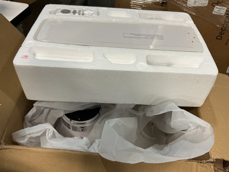 Condition photo showing Good Condition for dreo smart ceiling fan with lights, 52 inch, 12 speeds & 3 fan modes, stepless color tones, dimmable led light, 12h timer, quiet dc motor, remote/app/alexa control, white ceiling fans indoor wifi white