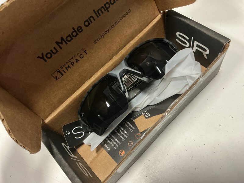 Condition photo showing New/Like New for shady rays talon mens | semi-rimless sport polarized sunglasses black camo