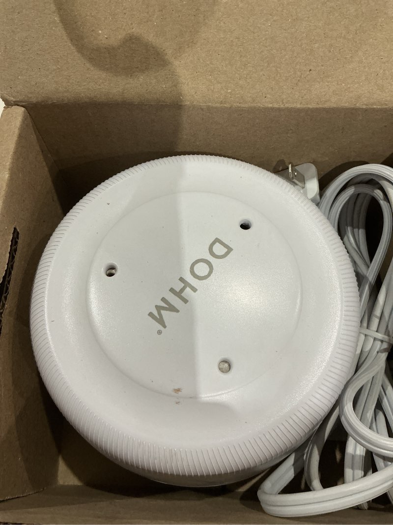 Condition photo showing As Is for yogasleep dohm uno white noise sound machine, real fan inside for non-looping white noise, sleep aid, office privacy & meditation for adults & baby, registry gift (white) white pack of 1