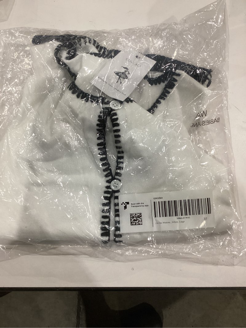 Condition photo showing New/Like New for Womens Sweater Vest Top Trendy Summer Outfits 2025 Sleeveless Button Down Crop Knit Tank Tops White Medium