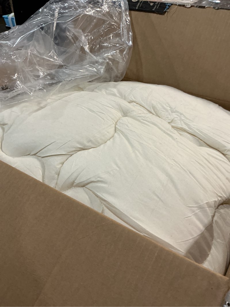 Condition photo showing As Is for Luxury Wool Mattress Topper, Extra Thick Wool Mattress Pad with 6"-18" Deep Pocket, Cotton Cover-60 x81