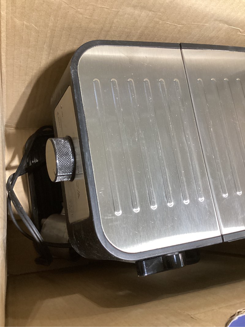 Condition photo showing As Is for de'longhi stilosa manual espresso machine, compact coffee maker, 15 bar pump pressure, manual milk frother steam wand for authentic single & double espresso, lattes & cappuccinos, tamper included stliosa espresso machine