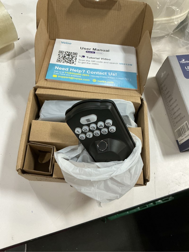 Condition photo showing New/Like New for veise ve012w built-in wifi fingerprint smart lock, app remote control, compatible with alexa & googl