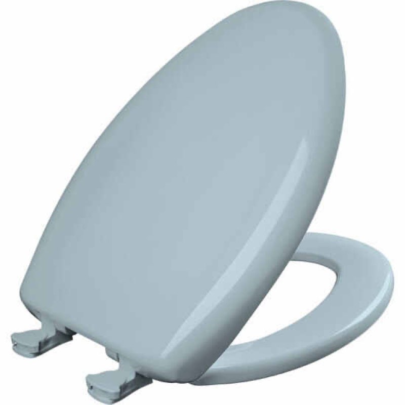 (Similar)Bemis Classic Colors® Elongated Plastic Toilet Seat Heron Blue Never Loosens Removes for Cleaning Slow-Close