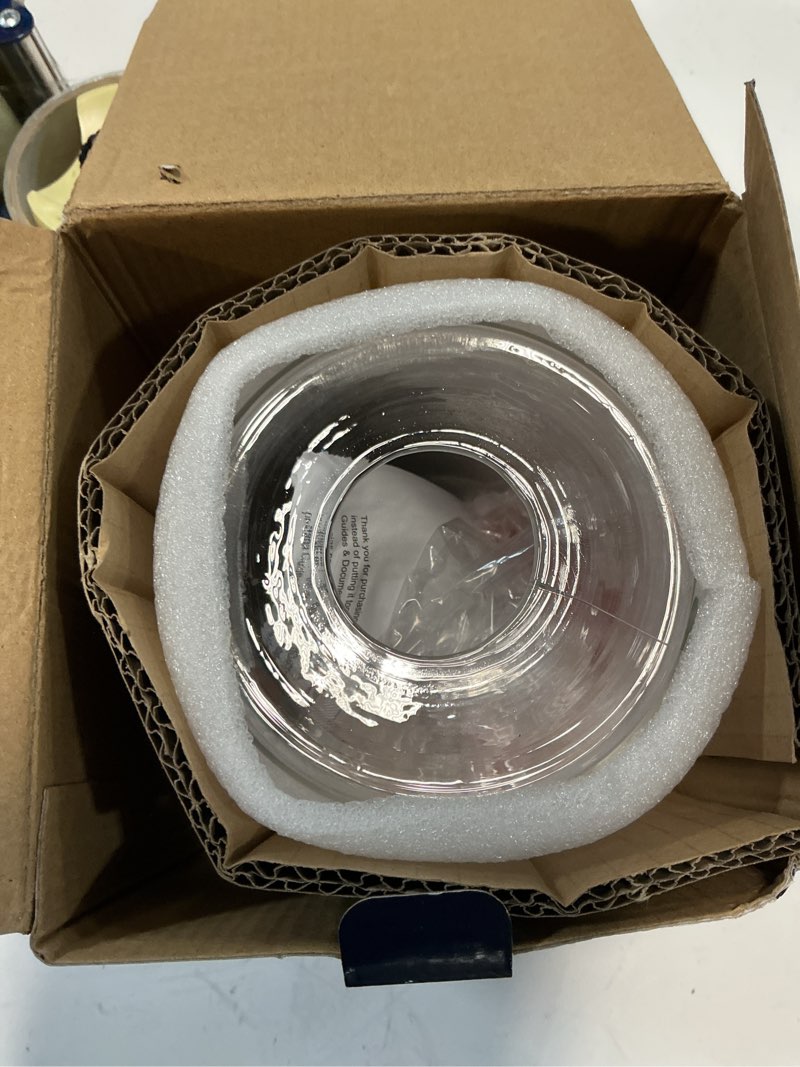 Condition photo showing New/Like New for project source 1-light 4.75-in matte black led, semi flush mount light