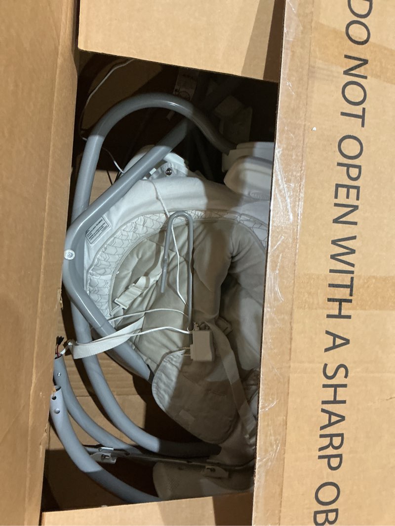Condition photo showing As Is for graco duetconnect lx portable baby swing and bouncer, multi-direction baby bouncer seat, multiple swing speeds, redmond