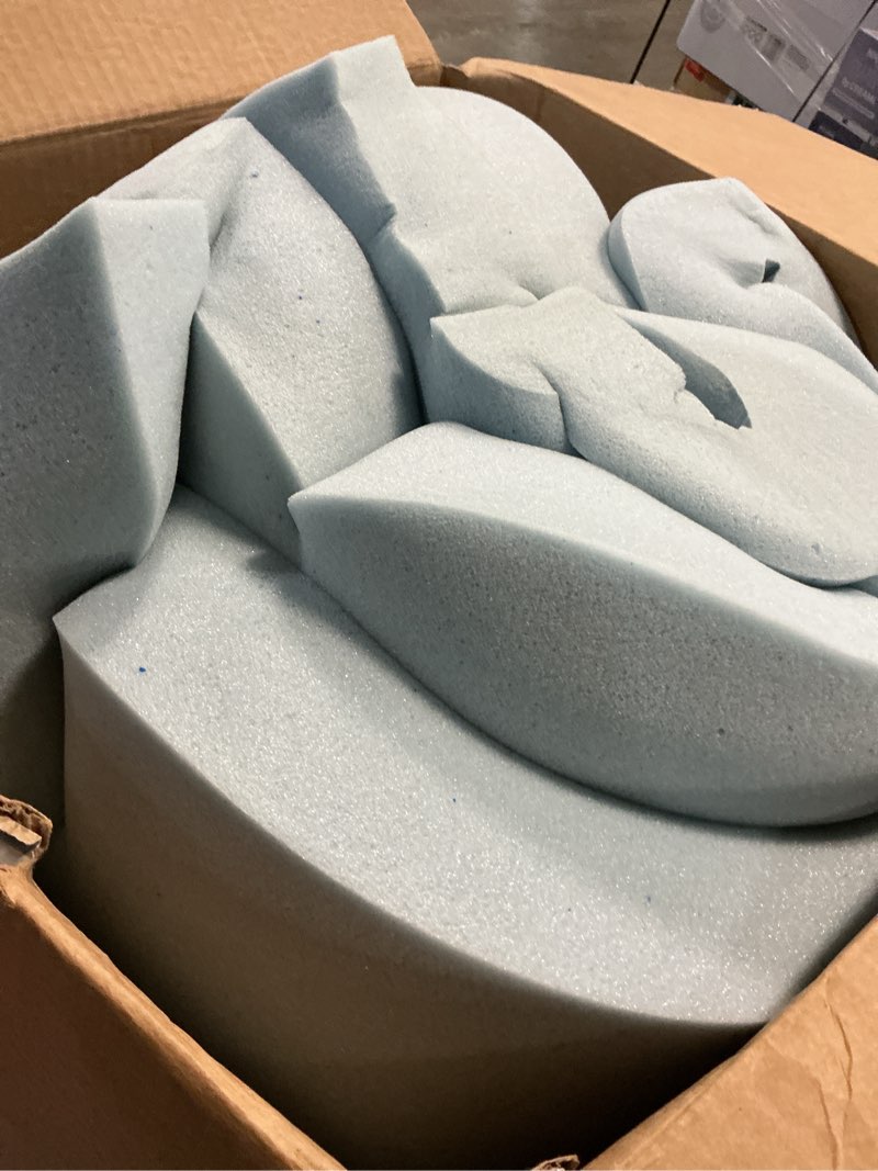 Condition photo showing As Is for mainstays 3" memory foam mattress topper, twin