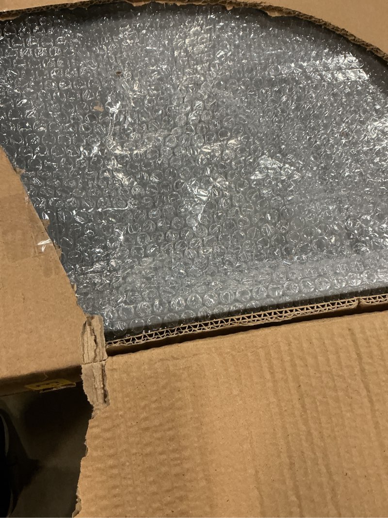 Condition photo showing New/Like New for gurfuy square ottoman table tray 24" - rustic wooden serving tray for farmhouse decorative oversized coffee table trays living room kitchen counter breakfast grey 24" x 24" x 1.6" gray