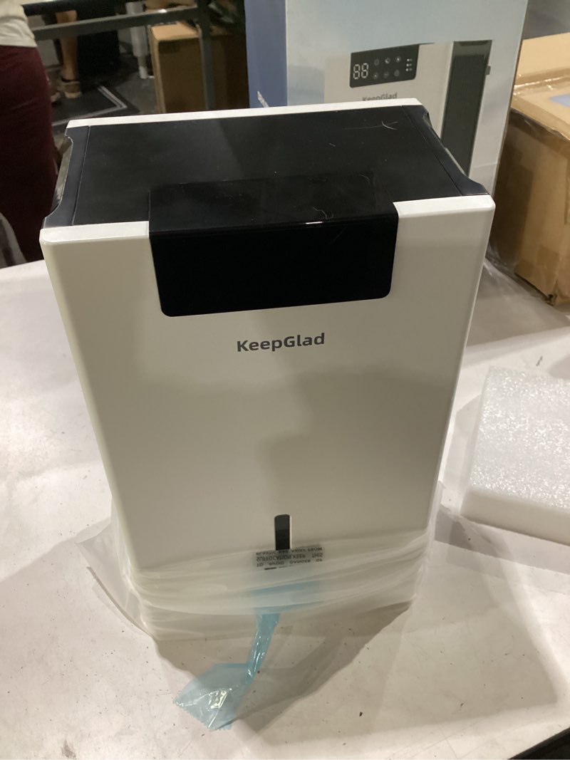 Condition photo showing New/Like New for keepglad dehumidifier, 98oz semiconductor dehumidifiers for home, humidity display, white