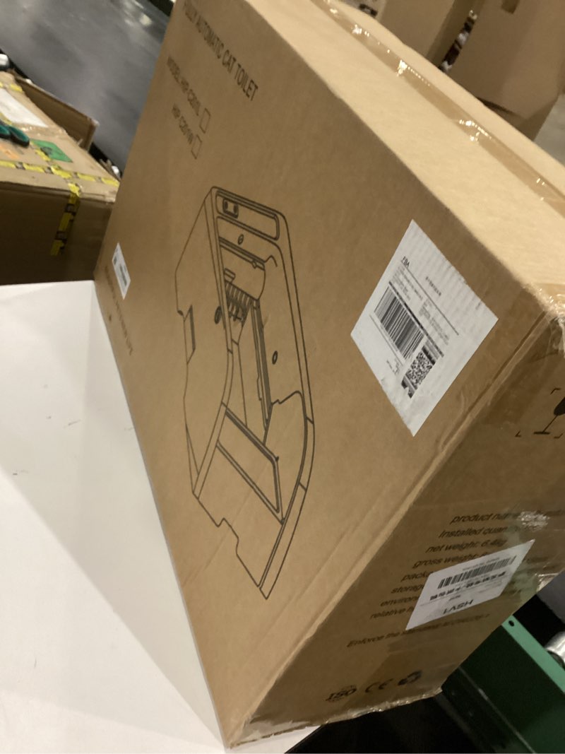 Condition photo showing New/Like New for S6 Self Cleaning Litter Box, Upgraded Automatic Cat Litter Box Self Cleaning That Can Use Clumping Cat Litter, Open Design with Cats Taking to It Immediately, Anti Pinch and Odorless(Light Gray) Light Gray without canopy