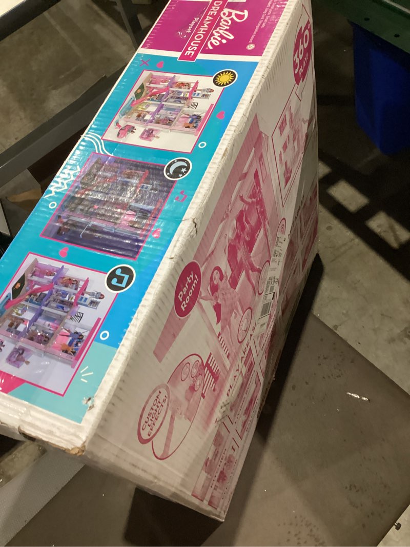 Condition photo showing New/Like New for Barbie DreamHouse Dollhouse with 75+ Accessories and Wheelchair Accessible Elevator, 10 Play Areas, 3 Custom Light Settings & Music (Amazon Exclusive)