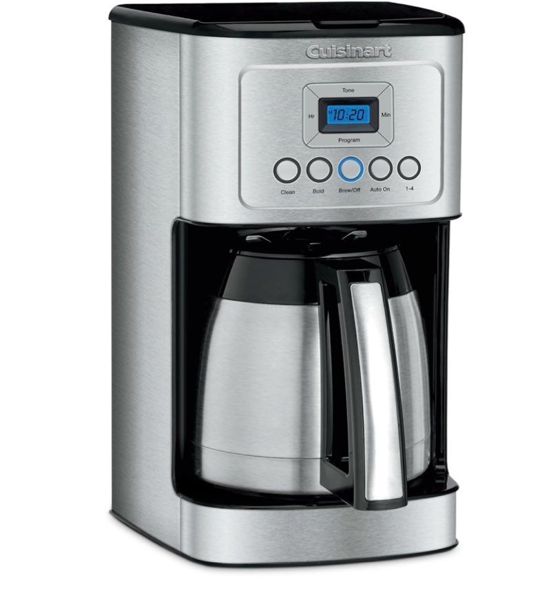 Cuisinart 12-Cup Coffee Maker, Programmable PerfecTemp Thermal Carafe Coffee Machine with 1-4 Cup Se