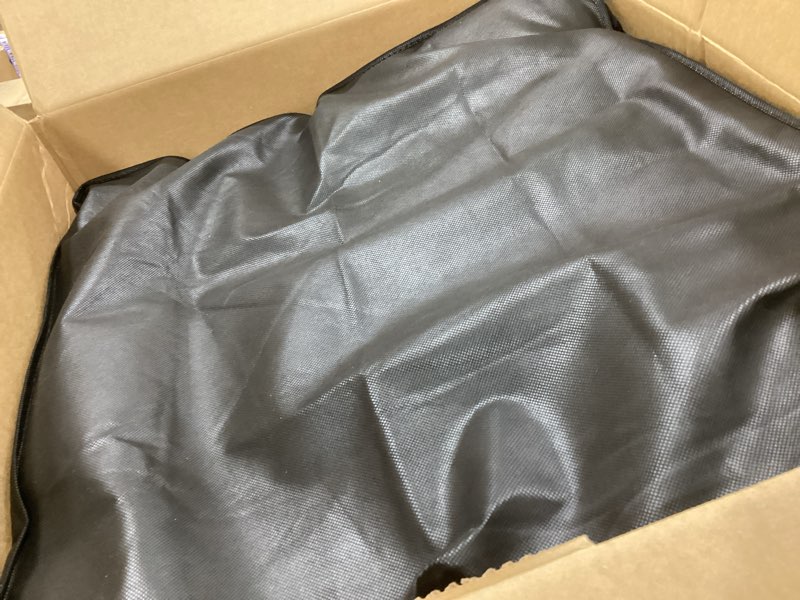 Condition photo showing As Is for extra large storage duffle bag with zippers and handles, big foldable duffle bag for travel large - 35"(l) x 11.8"(w) x 19"(h) black