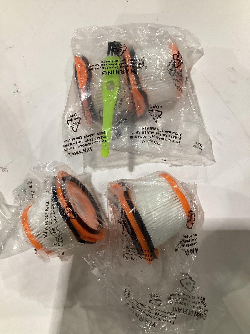 Condition photo showing Good Condition for 4 pack replacement vacuum filter for shark wandvac system ws620 ws630 ws632 ws642 ws632blbrn ws632gdbrn ws632gnbrn ws632pkbrn ws632rgbrn, replace to part # xffwv360 4pack(ws620 ws630 ws632 ws642)