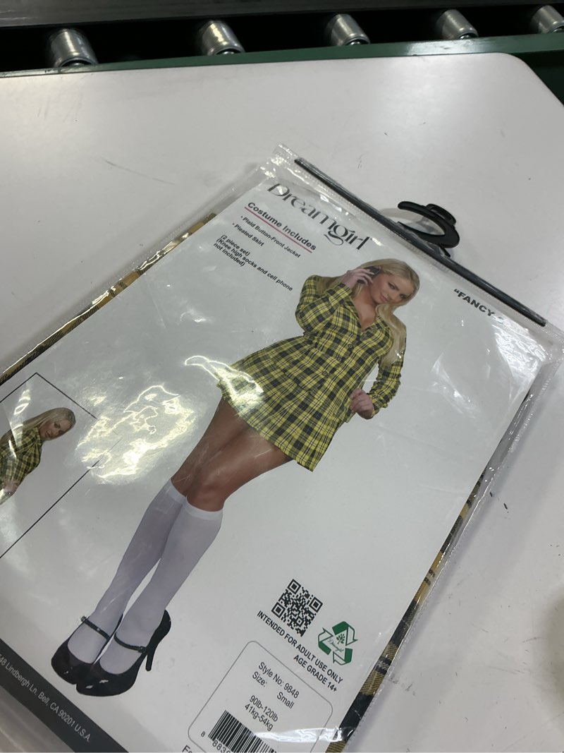Condition photo showing item condition for Dreamgirl Costumes Women's Fancy Girl Small Plaid