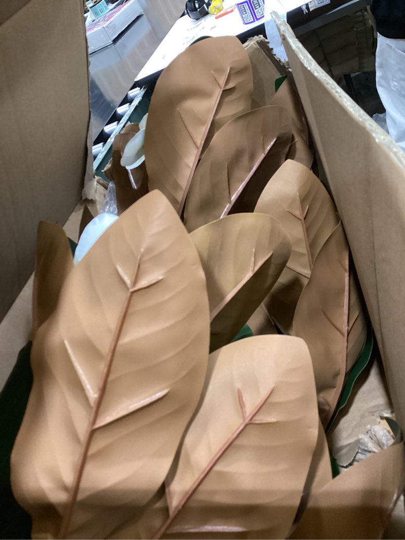 Condition photo showing Good Condition for Rubber Tree 7 ft Artificial Tree in White Planter Pot, Faux Plants Indoor Faux Floor Plant Artificial Plants with 8 Pcs Magnolia Flowers for Home Decor, Artificial Fiddle Leaf Fig Tree for Office 7ft Green