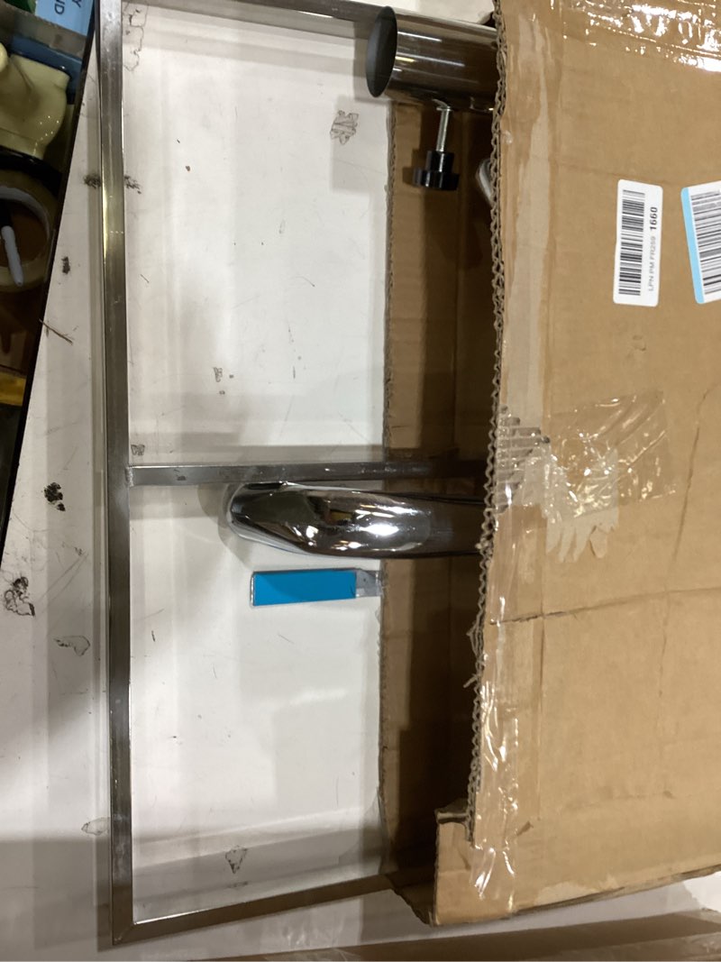Condition photo showing As Is for movable 360 degrees rotating paint rack stable lifting spraying rack stainless steel paint stand for door and car body