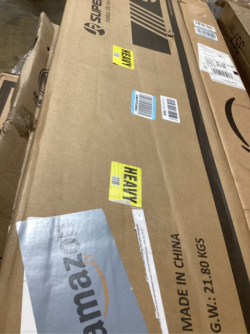 Condition photo showing Good Condition for SUPERJARE Rattan Console Sofa Table with Outlets and USB-C Port, 3 Drawer Entryway Table with Synthetic Rattan Surface, Open Shelf, Behind Couch Entry Foyer Hallway Storage, Brown Brown 11"D x 47.2"W x 31.5"H