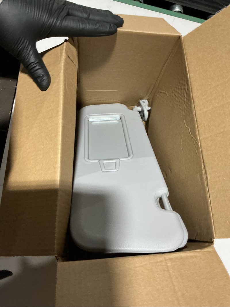 Condition photo showing Good Condition for Gray Driver Left Side + Right Passenger Side Sun Visor Replacement Compatible with Hyundai Elantra 2017 2018 2019 Replace 85210F2100TTX 85210F0100TTX