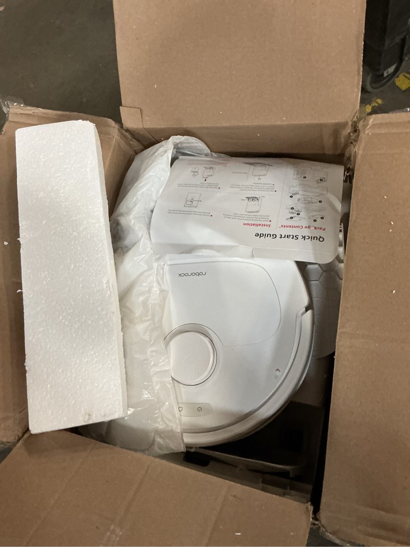 Condition photo showing As Is for roborock Qrevo S Robot Vacuum and Mop, Self-Drying, Auto Mop Washing, 7000Pa Suction, Self-Emptying 