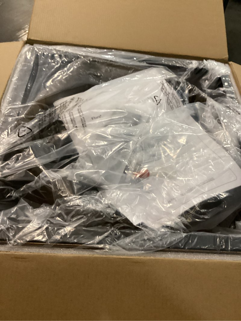 Condition photo showing Good Condition for LEDIARY Caged Low Profile Ceiling Fans with Lights and Remote, Rustic Square Flush Mount Ceiling Fan, 6 Speed and Reversible, Small Farmhouse Bladeless Ceiling Fan for Bedroom, Kitchen, Dining Room Wood Grain 16 Inch