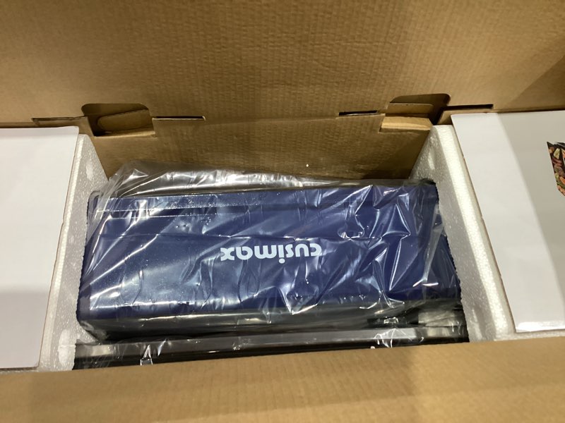 Condition photo showing New/Like New for Electric Indoor Grill Griddle, CUSIMAX Smokeless Grill, Portable Korean BBQ with Turbo Smoke Extractor Technology, Non-stick Removable Plate & Griddle Plates