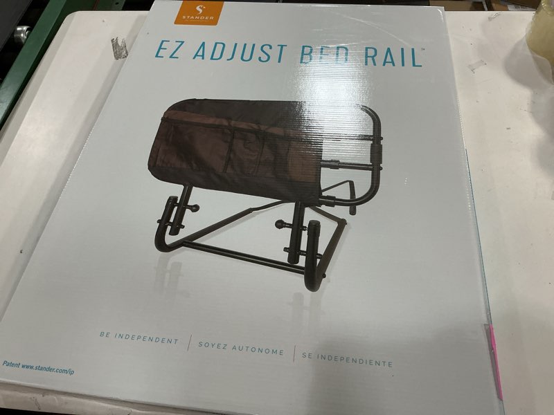 Condition photo showing New/Like New for Stander EZ Adjust Bed Rail, Adjustable Senior Bedrail and Safety Assist Railing for Elderly Adults with Organizer Pouch, ASTM Safety Approved Guard-Rail, Black